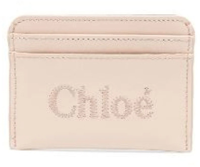 Chloe Pink Sense Kaarthouder Chloé , Pink , Dames - ONE Size