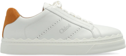 Chloe Sneakers met logo Chloé , White , Dames - 36 EU
