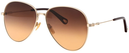 Chloe Stijlvolle zonnebril Ch0177S Chloé , Yellow , Dames - 59 MM