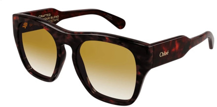 Chloe Stijlvolle zonnebril voor modieuze vrouwen Chloé , Brown , Dames - 55 MM