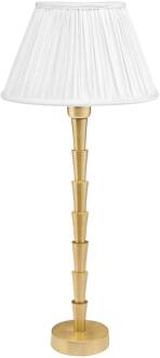 Chloe tafellamp goud/wit goud, antiek wit