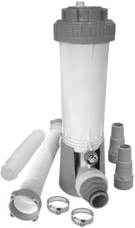 chloordispenser leiding kunststof/PVC grijs