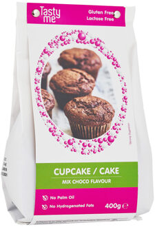 CHOCO CUPCAKE / CAKE MIX GLUTENVRIJ 400g. Bakmix | bakmixen. Taartingrediënten en bakspullen glutenvrij bakmixen kopen. (Tasty Me)