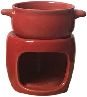Chocolade Fondue Set Ijs Pot Set Kaas Pot Creatieve Chocolat Melt Met Verwarming Machine Diy Melt Waterval Pot rood