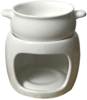 Chocolade Fondue Set Ijs Pot Set Kaas Pot Creatieve Chocolat Melt Met Verwarming Machine Diy Melt Waterval Pot wit