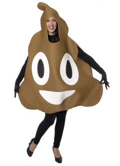 Chocolade ijs emoticon kostuum voor volwassenen One size (S-XL) - Carnavalskostuums Multikleur