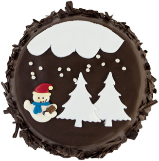 Chocolade Kersttaartje