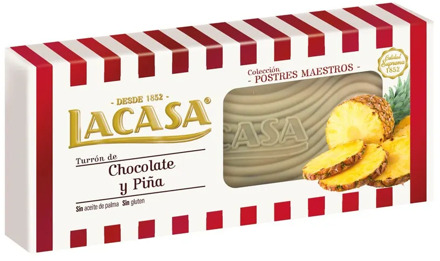 Chocolate and pineapple nougat