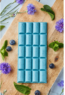Chocolate blueberry raw organic natural lactose free sugar free tile 100 grams