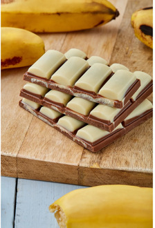 Chocolate milk banana raw organic natural lactose free sugar tile 100 grams