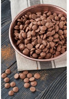 Chocolate milk raw organic natural lactose free sugar in drops 500 grams