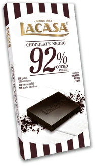 Chocolate tablet 92% cocoa · 100g.