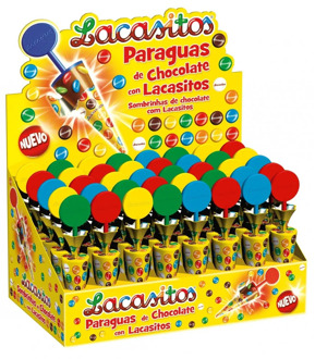 Chocolate umbrella with Lacasitos · 40 PCs.
