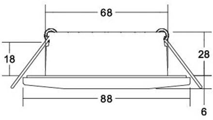 Chooose LED inbouwdownlight, rond, nikkel mat nikkel, transparant