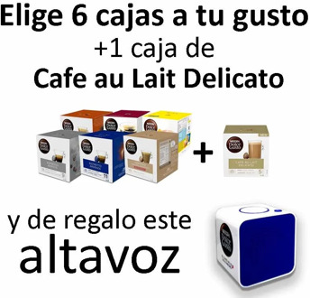 Choose 6 boxes + milk coffee Delicato + Gift speaker