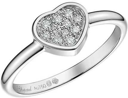 Chopard My Happy Hearts White Gold Diamond Ring Chopard , White , Dames - ONE Size