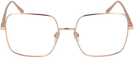 Chopard Roze Gouden Vierkante Zonnebril Ch1056234 Beige