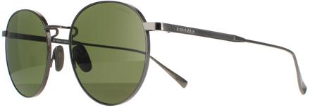Chopard zonnebril SCHC77M 568P gepolijst grijs groen gepolariseerd - One Size
