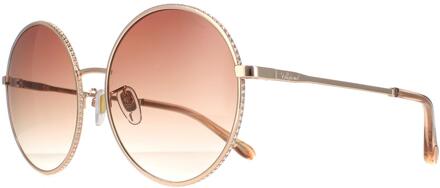 Chopard zonnebril SCHF11V 08FC Shiny Copper Gold Brown gradiënt Goud