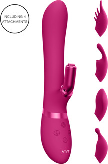 Chou - G-Spot Rabbit Clitoral Stimulator - Roze