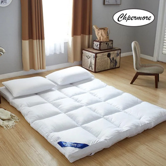 Chpermore five star hotel Thicken Feather velvet Mattress Foldable Tatami Single double Mattresses Cotton Cover King Queen Size