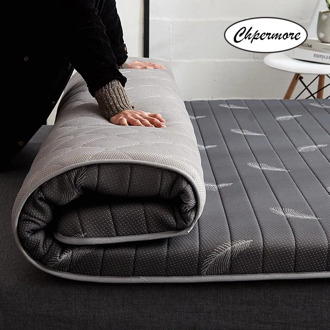 Chpermore high quality Grey feather Mattress Foldable Slow rebound Memory foam Mattresses Thicken Tatami King Queen Size