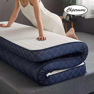 Chpermore high quality natural Latex Mattress 10 cm Thicken Slow rebound Memory Foam Mattresses Foldable Tatami King Queen Size