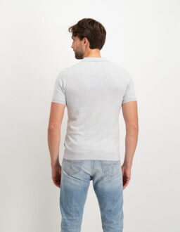 chris 19481 white melange - maat M Wit