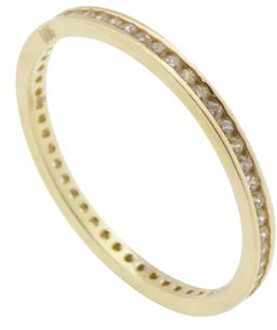 Christian 14 karaat geel gouden zirkonia ring - One size