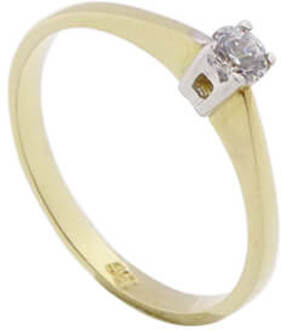 Christian 14 karaat gouden bicolor ring Geel Goud - One size