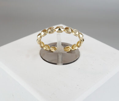 Christian 14 karaat gouden blokjes ring Geel Goud - One size