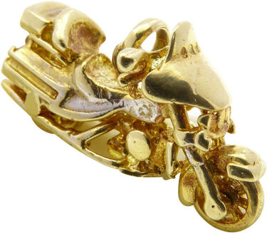 Christian 14 karaat gouden motor hanger Geel Goud - One size