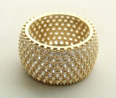 Christian 14 karaat gouden ring met zirkonia Geel Goud - One size