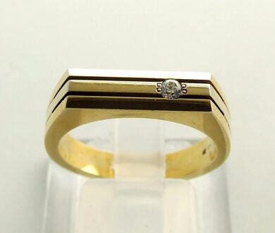 Christian 14 karaat gouden ring met zirkonia Geel Goud - One size