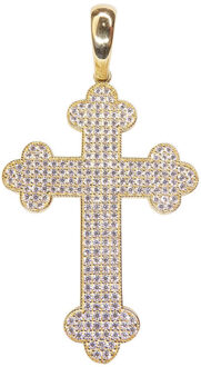 Christian 14 karaat kruis Geel Goud - One size