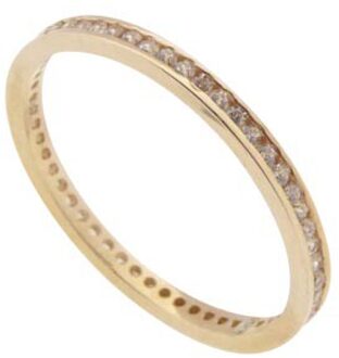 Christian 14 karaat rosé gouden ring met zirkonia - One size