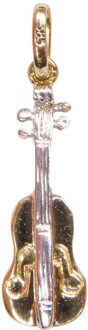 Christian Bicolor gouden viool hanger Geel Goud - One size