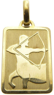 Christian Gouden boogschutter sterrenbeeld hanger Geel Goud - One size