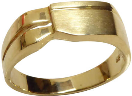 Christian Gouden cachet ring Geel Goud - One size