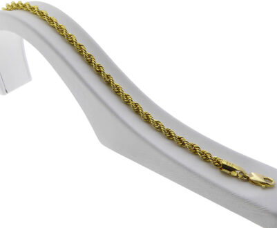 Christian Gouden getordeerde armband Geel Goud - One size