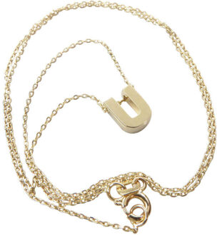 Christian Gouden ketting met u hanger Geel Goud - One size