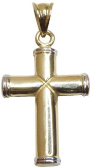 Christian Gouden kruis zonder korpus Geel Goud - One size
