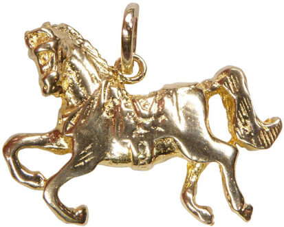 Christian Gouden paard hanger Geel Goud - One size