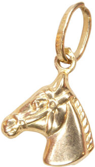 Christian Gouden paardenhoofd hanger Geel Goud - One size