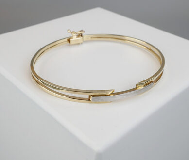 Christian Gouden scharnier armband Geel Goud - One size