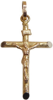 Christian Gouden traditionele kruis Geel Goud - One size