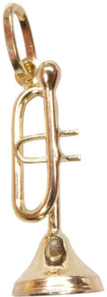 Christian Gouden trompet hanger Geel Goud - One size