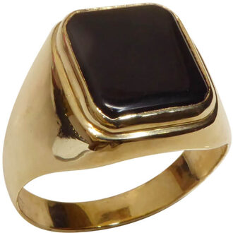 Christian Onyx ring Geel Goud - One size