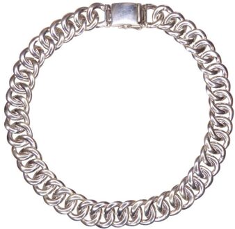 Christian Zilveren armband met cirkel armband Geel Goud - One size