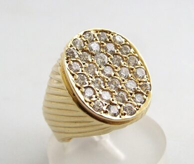 Christian Zirkonia gouden ring Geel Goud - One size